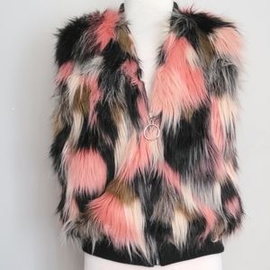Thread & Supply Faux Fur Vest. Sz. Small